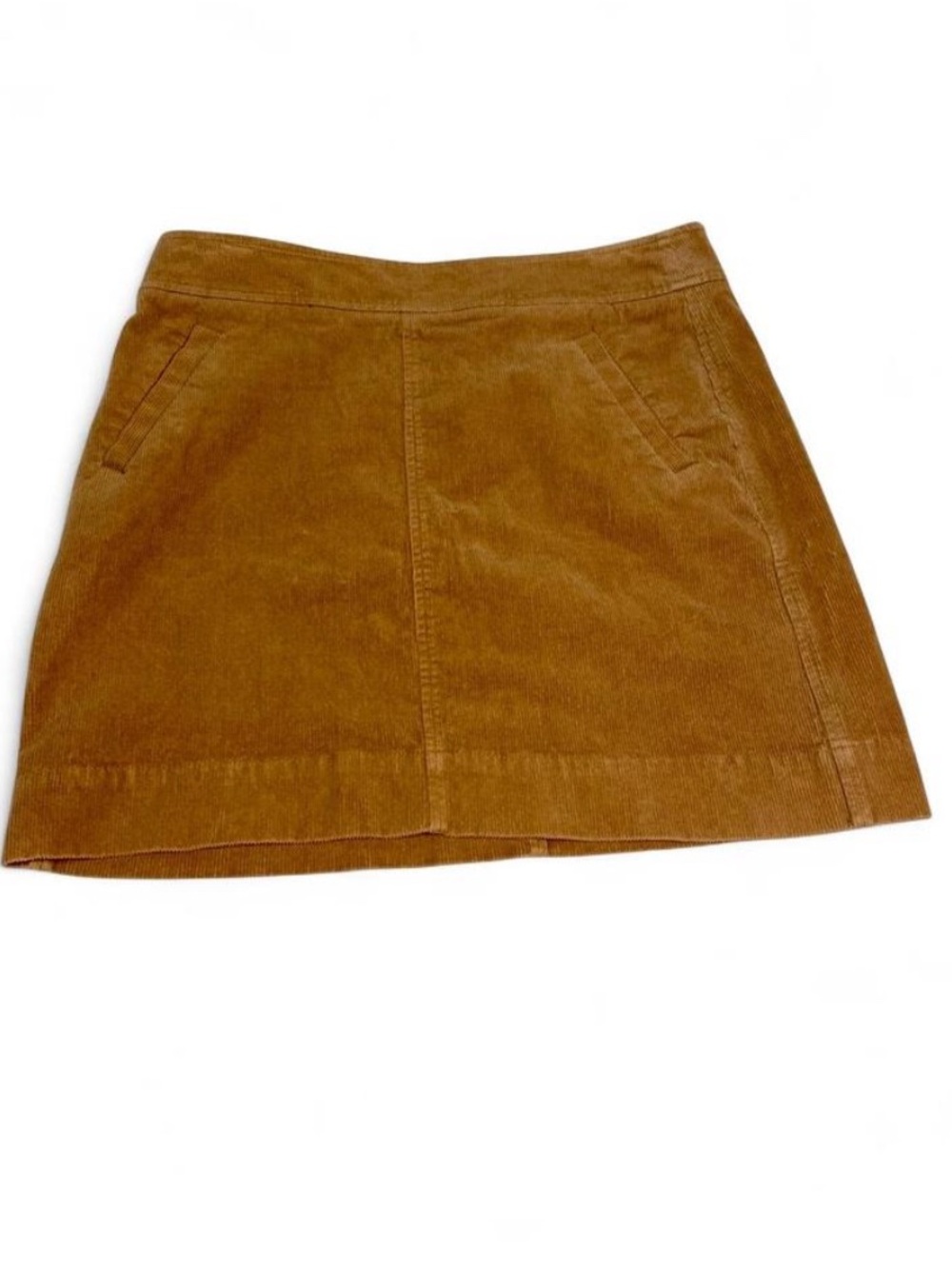 LOFT Brown Corduroy Mini Skirt Size 8 | Ribbed Fall Skirt